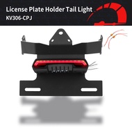 Iykj3786สำหรับ KAWASAKI VULCAN S 650 Vulcan ตัวกำจัดบังโคลนรถลงทะเบียน Dudukan Plat ไฟท้ายกรอบป้ายทะ