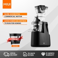 MIUI FilterFree Slow Juicer with Stainless Steel Strainer(FFS6)8-Stage Screw Masticating Original JuicerCommercial Flagship