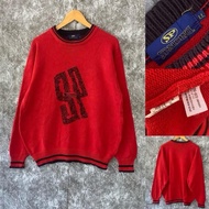J01-USED Red Sweater SPALDING size LL
