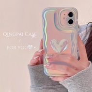 💖ส่งจากไท💖Love Heart รูปหัวใจ ins น่ารัก เคสไอโฟน 15Pro 14 13 pro max 12 11  เคส for iphone 12 11 pro max plus โปร่งใส case นุ่ม