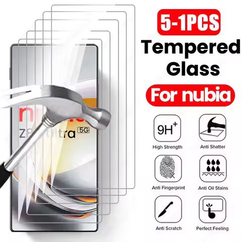 5-1Pcs 9H Clear Tempered Glass For ZTE nubia Z80 Ultra 5G Case Protective Glass On Z 80 Ultra 80Ultr