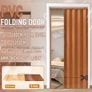 MEITIAN PVC Sliding Door/ Folding Door/ Partition Track Door/ Toilet Door/ Bathroom Kitchen Folding 
