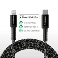 🔥超強韌🔥At AMAZINGthing 1.2m PD 超強彈編織Type c To Lightning MFI 認證快速充電傳輸線