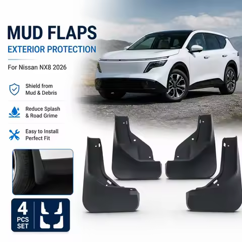 Mud Flaps Fits For Nissan Nissan NX8 2026 Mudguard Car Mudguard Mod Straight, Splash Guards, Exterio