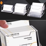 YANMIG 1Pcs Bussiness Card Holder, Acrylic Plastic Display Stand Business Card Box, School Office Su