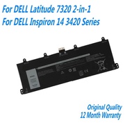 7.6V 40WH 9F4FN 2VKW9 2ICP4/79/112 Laptop Battery For DELL Latitude 7320 2-in-1 For DELL Inspiron 14