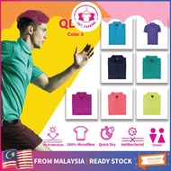 Oren Sport Microfiber plain collar tee /Sport wear/Female/Male/Men/Women/Baju Lelaki perempuan baju 
