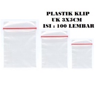 KP CLIP PLASTIC BAG SIZE 3X5 CLEAR 3 X 5 CM/ - CONTENTS 10 PACKS