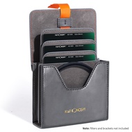 K&F Concept Lens Filter Case for Round or Square 100mm*100mm Filter Leather Carrying Filters Bag Pou