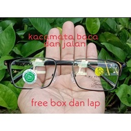 Kacamata baca plus double fokus 2 fungsi baca dan jalan kacamata baca Progresif auto fokus