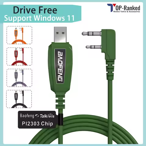 Baofeng PL2303 Chip USB Programming Cable Driver Free Support Windows 11 For UV-21 UV-17 UV-18 Quans