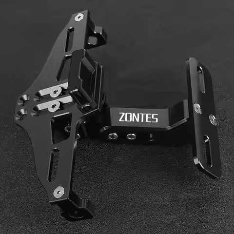 For Zontes ZT125-G1 ZT125U ZT G1 125 U ZT310X 310R License Plate Bracket Holder with LED Light Indic