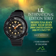 SEIKO INTERNATIONAL EDITION PROSPEX TUNA SOLAR DIVER BLACK SERIES LIMITED EDITION 5000 PCS SNE577P1