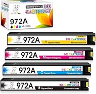 Miss Deer 972A Ink Cartridges, Remanufactured Replacement for HP 972 A 972X 972 X High Yield for HP 
