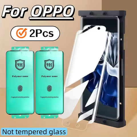 2Pcs Screen Protector for OPPO Find X8/X7/X6/X5/X3/X2 Ultra Reno 12/11/10/9/6/5/4/3 pro plus Non-Tem