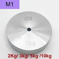 M1 2Cr13 stainless steel Standard Weight Block 2kg 3kg Stainless Steel Perforated Weight Circular Ca