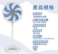 易力購【 HERAN 禾聯碩原廠正品全新】小家電 抑菌王防疫DC電風扇 立扇 HDF-14AH72B 