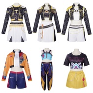 Kpop The Witch Hunter Costume Demon Hunter Miralu Mizoi Printed Children Adult Stage Performance Cos