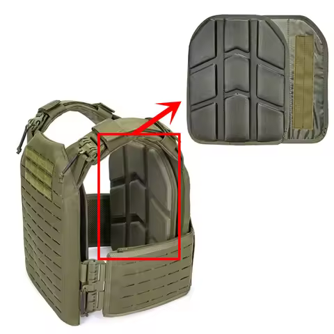 2pcs Removable Molded Tactical Vest EVA Plates Body Carrier Vest SAPI Shock Plate for Plate Carrier 