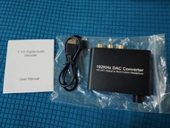 電視 電腦 optical 轉 hifi 192KHz DAC 轉換器 光纖轉 RCA