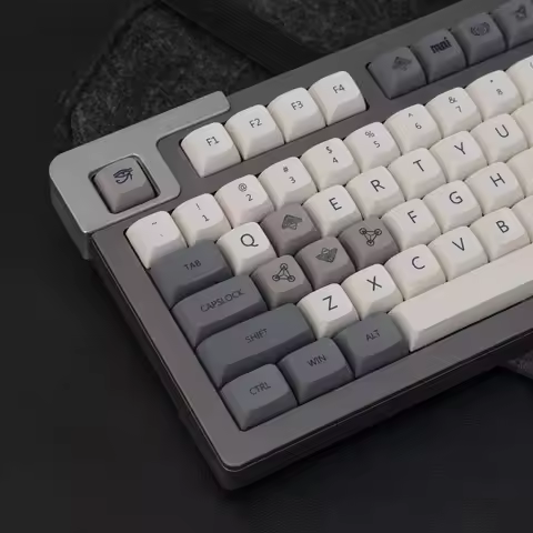 XDA PBT Keycaps Russian Korean English Japanese Qishi Dye Sub Keycap For GMK67 Mechanical Keyboard R