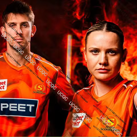 New 25/26 Australia Cricket Training Jersey WBBL Sports Jersey Men Women Jersey For Fans Perth Scorc