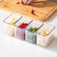 Refrigerator Scallion Ginger Garlic Storage Box Kitchen Food Grade Drainable Frozen Sub-Packing Box 