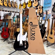 Dluxe Electric Guitar Original Dluxe DT 100 BK Tele Electric Guitar Black Electric Guitar T Style Mo