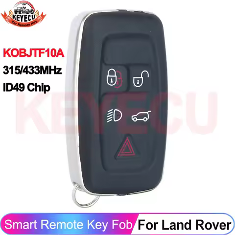 315MHz / 433MHz KOBJTF10A Smart Car Key For Land Rover Discovery LR2 LR4 2012-2018 5 Buttons Remote 