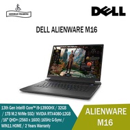 [Nextday Delivery] DELL ALIENWARE M16 (New 13th Gen Intel® Core™ i9-13900HX / 32GB / 1TB M.2 NVMe SSD/ NVIDIA RTX4080-12GB/16" QHD+ (2560 x 1600) 165Hz G-Sync/WIN11 HOME) 2YEARS ONSITE WARRANTY BY DELL