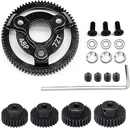 48P 72T Spur Gear Hardened Steel Transmission Gears with 27T 28T 29T 30T Pinions Gear 1/8 inch 3.175