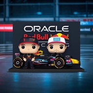 Funko Pop F1 racing driver Max Verstappen helmet version surrounding hand-made ornaments toy