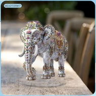 [mojotorw7] 2D Flat Elephant Acrylic Sign Tabletop Decoration for Bedroom Cabinet Shelf