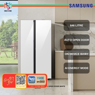 Samsung RS80F65MNW/ME 646L SBS Family Hub Black Refrigerator Auto Open Door On Device Bixby RS80F65M