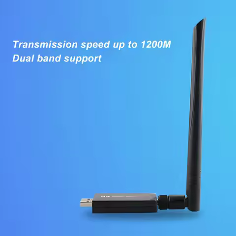 WiFi Adapter Wireless Network Card W50L 5DB RTL8812AU 1200M Band USB 3.0 Interface WiFi Adapter for 