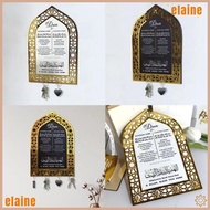 ELAINE Key Hook Ornament, Ramadan Wooden Wall Mounted Key Hanger, 2025 Acrylic Home Decoration Mosqu