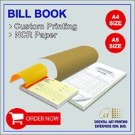 Customized Bill Book / Cash Sales/ Buku Invoice/ Delivery Order/ Resit & Official Receipt/ Payment V