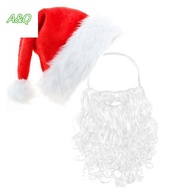 AQ 1/2/6/12pcsSanta Beard White Santa Beard For Adults Christmas Santa Claus Gnome Cosplay Beard Cos