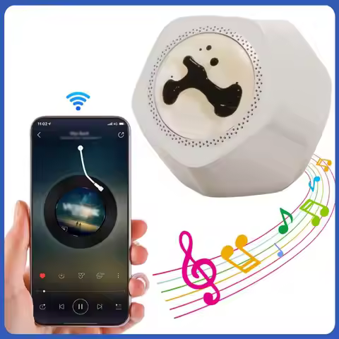 Desktop Subwoofer with Music Rhythm Dancing Ferrofluid BT Speaker Portable Speaker Birthday Gifts fo