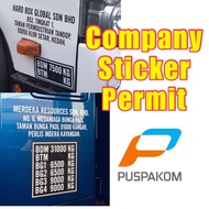 [CUSTOM] Lorry Permit Sticker Lori Computer Cutting