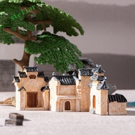 STELLARTECH Mini Old City Gate, Decorative Retor Mini Resin House, Ancient Building House Models Res