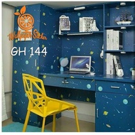 Planet Motif Wall Sticker Wallpaper