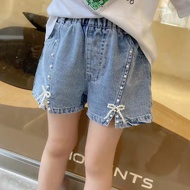 Kids Shorts Jeans Kids Girl Short High Waist Shorts Pant Loose Shorts