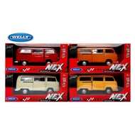 WELLY 1:34 -1:39 (4.5 INC) METAL DIE CAST 1972 VOLKSWAGEN T2 BUS MODEL COLLECTION 42347CW
