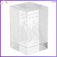 3 D 3d Human Brain Anatomical Model Structure Figurine Crystal Cube Paperweight  dliyuan