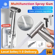 【SG stock】Handheld Stainless Steel Spray Set Toilet Bidet Sprayer Pressurized Shower