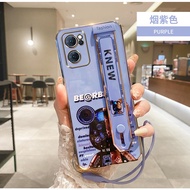 OPPO A9 A72 A5 Mobile phone case腕带暴力熊手机壳 Electroplating 6D wristband Realme C15/C20/C17/C11