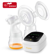 Doopser DSP-8003D ปั๊มนมไฟฟ้าคู่สำหรับให้นมบุตรปั๊มนมแบบแฮนด์ฟรี2โหมดและ5ระดับการดูดเสียงต่ำป้องกันก