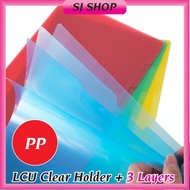 LCU File Holder | A5 A4 F4 A3 | U Shape | C Shape PVC Clear Holder | L Shape Folder | L Shape File |