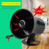 【ราคาถูกสุด】DC 12V 110db สัญญาณเตือนแบบมีสายสัญญาณเตือนภัย Siren Horn Loud Speaker For Gas Leak Smoke Alarm